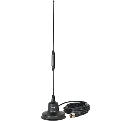 Antenna Dual Band UHF VHF 440-450 MHz 144-148 MHz 4" Magnet Mount, 17' RG58, PL259 Connector. For Mobile HAM Radio. Tram 11862