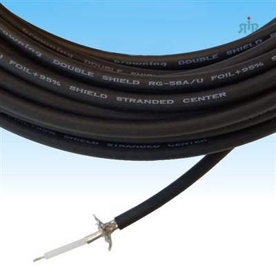 RG58 Low Loss Coaxial Cable By Foot